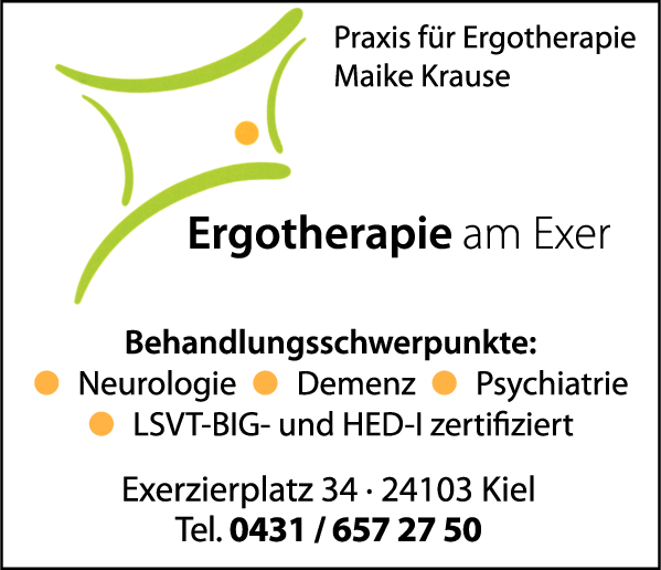 Print-Anzeige von: Ergotherapie am Exer Maike Krause